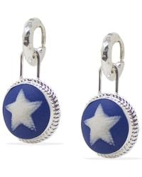 Vintouch Italy - Starfish Cameo Hoop Earrings - Lyst