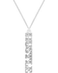 CarterGore - Sterling “Hustle” Word Necklace - Lyst