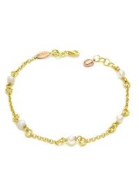 Unaloe - Vermeil Natural Pearl Chain Bracelet For – Adjustable Fashion Jewelry - Lyst