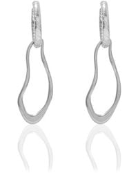 A Weathered Penny - Yuna Drop Hoops - Lyst