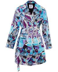Brenda Agradi - Ibiza Style Printed Trench Coat - Lyst