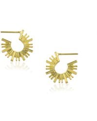 Milou Jewelry - Small Sun Hoop Earrings - Lyst