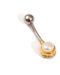 Ebru Jewelry - Royal Pearl & Diamond Sterling Plated Piercing - Lyst