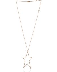 Artisan - Natural Diamond Star Pendant Necklace 14k Rose Gold Jewelry - Lyst