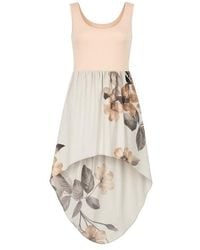 Conquista - Print High Low Hem Dress - Lyst