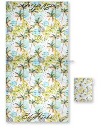 Drew Lennox Sapri Beach Towel In Palm Beach - Blue