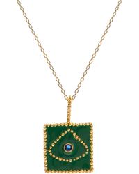 Ebru Jewelry - Mystic Verde Evil Eye Necklace - Lyst