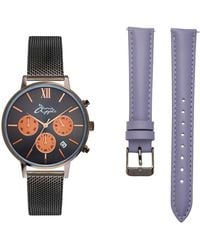 Bermuda Watch Company - Annie Apple Marseille Rose Gold & Gunmetal Multifunctional Interchangeable - Lyst