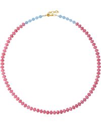 Bombyx House - Jade Aquamarine Alternating Necklace - Lyst