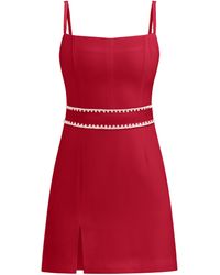Tia Dorraine - Into You Fitted Mini Dress With Crystal Belt - Lyst