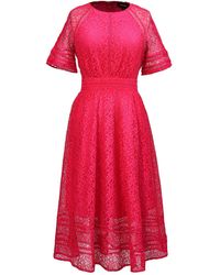 Smart and Joy - All-Lace Flared Dress And Trims - Lyst