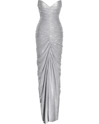 Miss Circle New York - Sable Ruched Glitter Mermaid Gown - Lyst