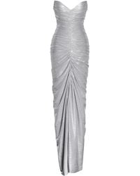 Miss Circle New York - Sable Ruched Glitter Mermaid Gown - Lyst