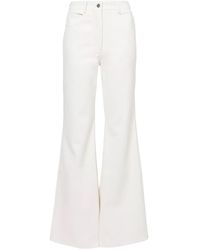 Amy Lynn - 'Lupe Matte Wide Leg Leather Trousers - Lyst