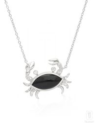 The Jewelz - Neutrals Crab Flow – Onyx Pendant Necklace For - Lyst