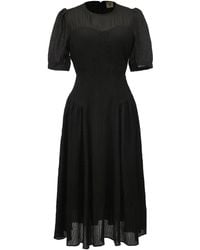Smart and Joy - Bi-Material Fit-And-Flare Bustier Cut Dress - Lyst