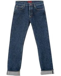 Din & Deen - Regular Fit Denim Selvedge Washed Jeans Katana Collection - Lyst