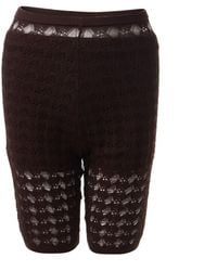 Fully Fashioning - Khloe Crochet Knit Legging Short - Lyst