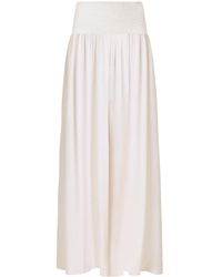 Traffic People - Neutrals Cream Tea Aurora Off- Relaxed Wide Leg Trousers - Lyst
