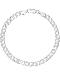 Kylie Harper - Thick 8.5 Italian Diamond-Cut Miami Cuban Curb Chain Bracelet - Lyst