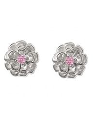 Harfi - Toumaline October Birthstone Marigold Birthflower Sterling Stud Earrings - Lyst