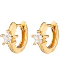 Scream Pretty - Sparkling Star Huggie Earrings - Lyst