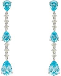 LÁTELITA London - Elizabeth Drop Earrings Topaz - Lyst