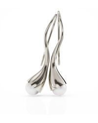 Linda Fiore - Bella Solid Earrings With Large Freshwater Pearls - Lyst