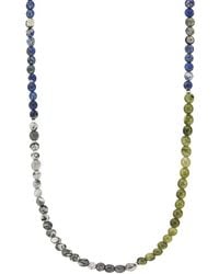 Anchor and Crew - Jasper, Jade & Sodalite Isaac & Stone Skinny Necklace X Wrap Bracelet - Lyst
