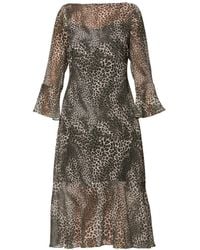 Helen Mcalinden - Ezra Leopard Print Dress - Lyst