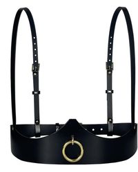 Haute Cuir - Ringed Venus Leather Underbust Harness - Lyst