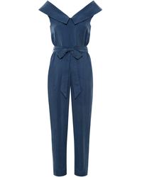 Femponiq - Off Shoulder Belted Vegan Jumpsuit - Lyst