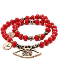 Ebru Jewelry - Christmas Evil Eye Bracelet - Lyst