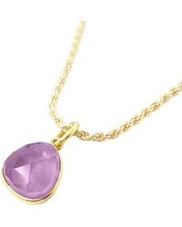 Harfi - Statement Vermeil Plated Alexandrite June Birthstone Crystal Rope Necklace - Lyst