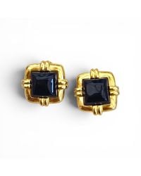 Vstyle - Vintage Vo Tone Cabochon Clip-On Earrings - Lyst
