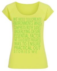 Conquista - Cap Sleeve Print Top - Lyst