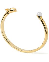 Freqnc Atelier - Dolphin Bangle With Moonstone - Lyst