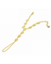 Unaloe - Plated Hand Chain Bracelet – Sculptural Slave Bracelet Jewelry For - Lyst