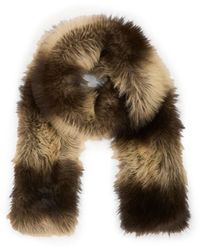 Saachi - Faux Fur Statement Scarf - Lyst