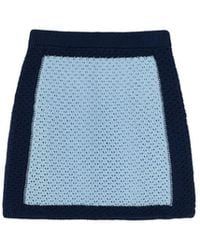 Thisisu Collection - Nerina Colorblock Beachwear Knit Skirt - Lyst