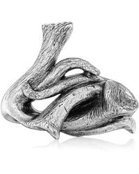 Unaloe - Sterling Calla Lily Statement Ring – Handmade Sculptural Botanical Jewelry For - Lyst