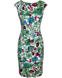 Alie Street London - Pippa Shift Dress In Paradise Green Floral Print - Lyst