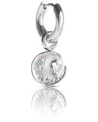Kasun - Smile Hoop Earrings – November – Topaz – - Lyst