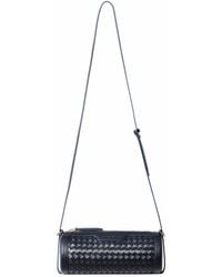 Owlish Studio - Reef Woven Vegan Leather Cylinder Bag - Lyst