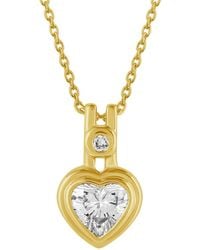 Artisan - Heart-Shaped Diamond Pendant Necklace - Lyst