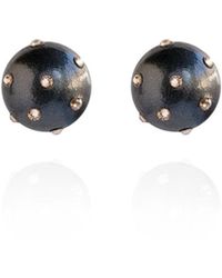 Saule Label - Gaia Jet Petite Earrings - Lyst
