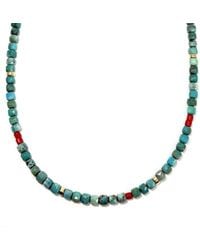 Rachel Nathan - Mini Beaded & Coral Necklace - Lyst