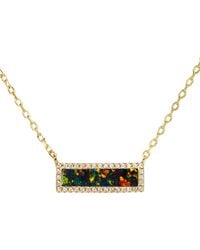KAMARIA - Reflection Opal Bar Necklace - Lyst