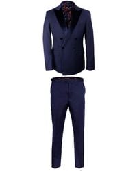DAVID WEJ - Alfredo Dress Double Breasted Velvet Peak Lapel Tuxedo Set – - Lyst