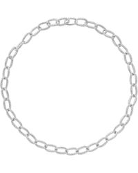 Lucy Quartermaine - Solid Sterling Linked Hula Necklace - Lyst